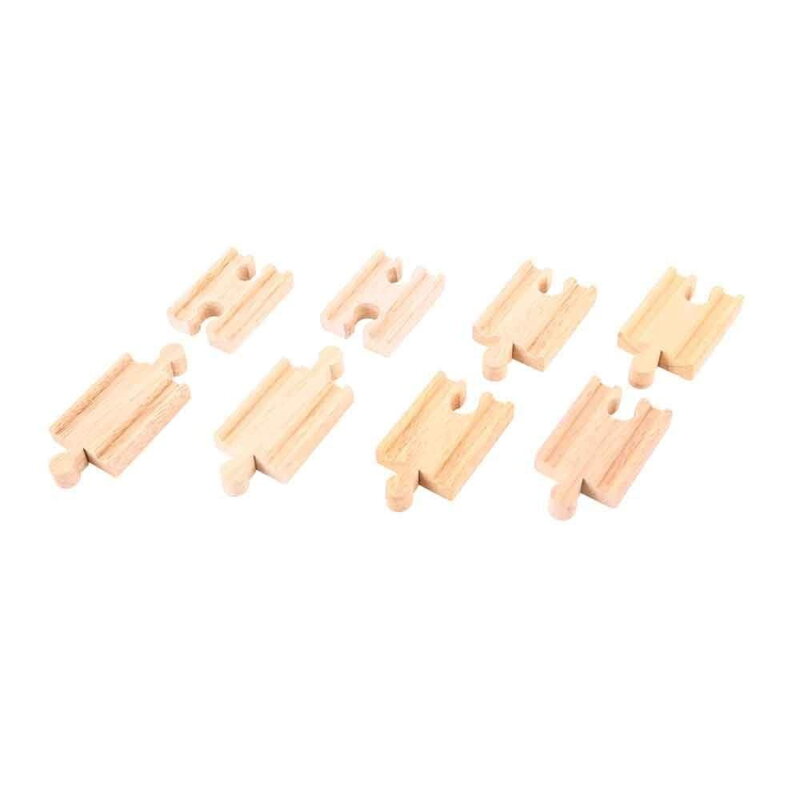 Bigjigs Rail Drevené koľaje Spojky - 5,5 cm - 8 ks