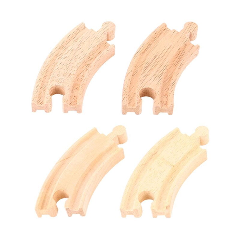 Bigjigs Rail Drevené koľaje Krátka kruhová koľaj - 10 cm - 4 ks