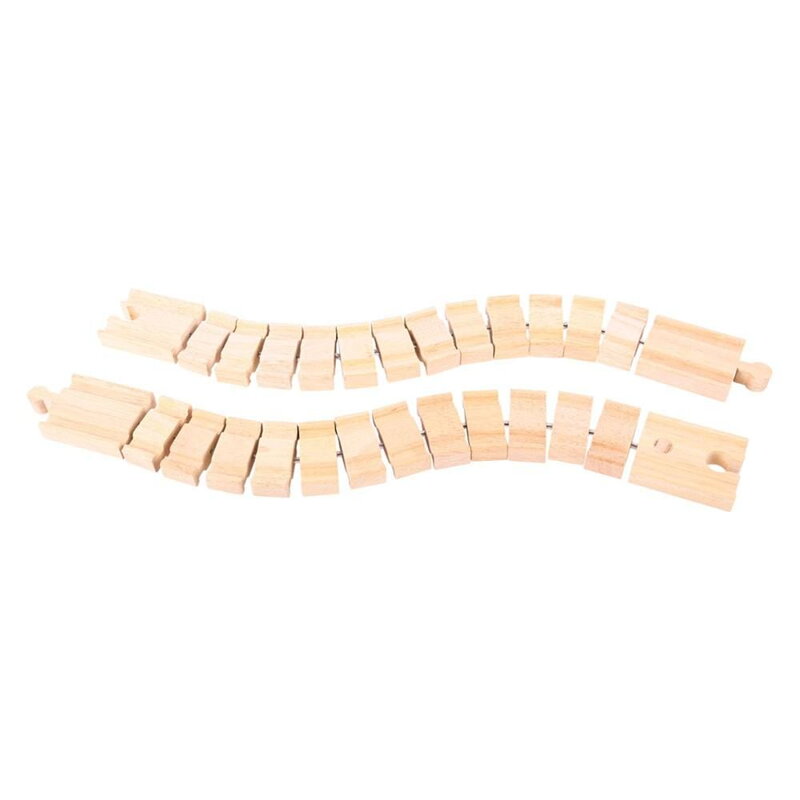 Bigjigs Rail Drevené koľaje - Ohybná koľaj 2 ks