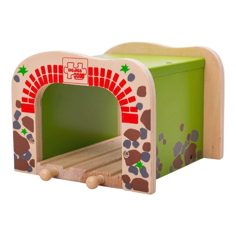 Bigjigs Rail Drevené vláčiky - Dvojitý železničný tunel