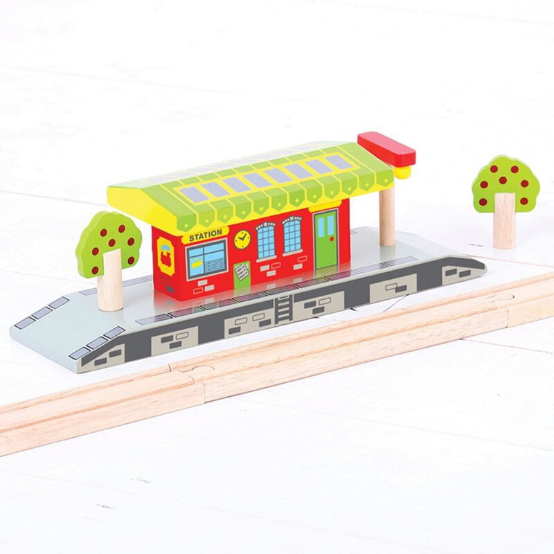 Bigjigs Rail Drevené vláčiky - Vidiecka stanica