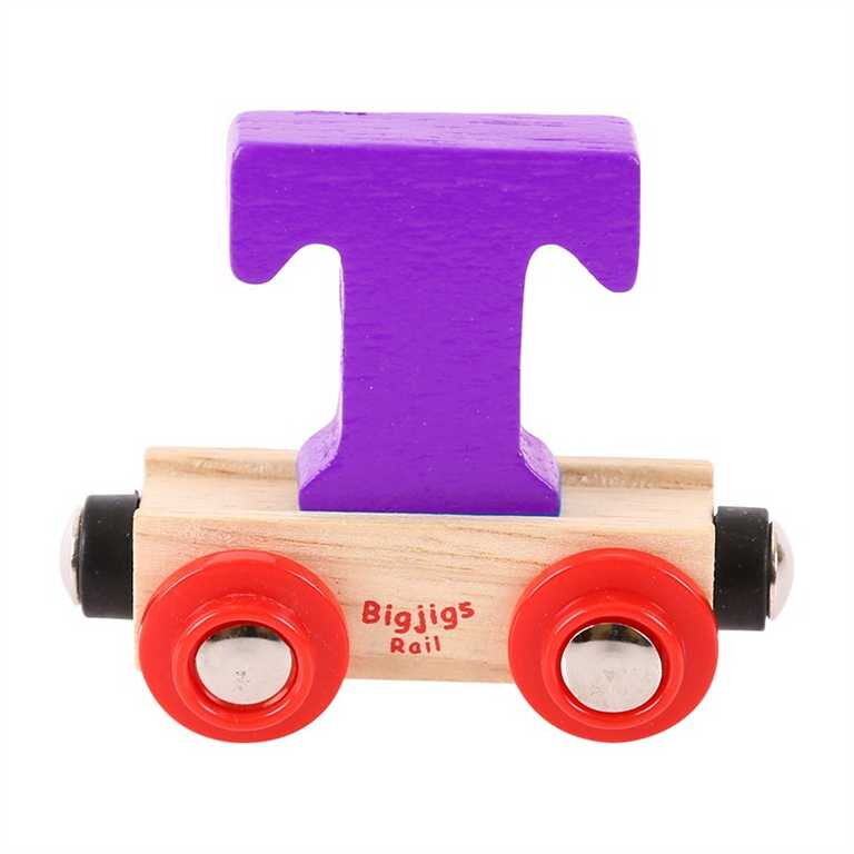 Bigjigs Rail Drevené vláčiky - Vagónik Písmeno T