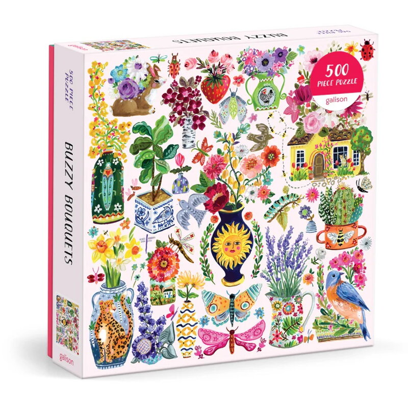 Galison Puzzle Kvety plné života 500 dielikov