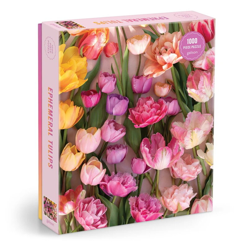 Galison Puzzle Pominuteľné tulipány 1000 dielikov