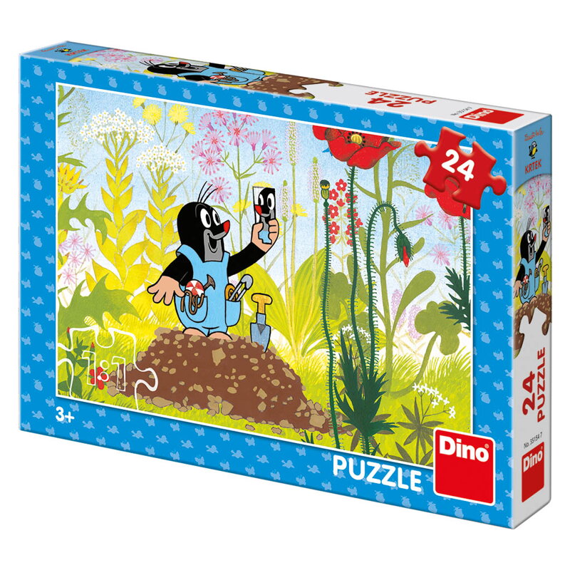 Dino Puzzle Krtko modrých v nohavičkách 24 dielikov
