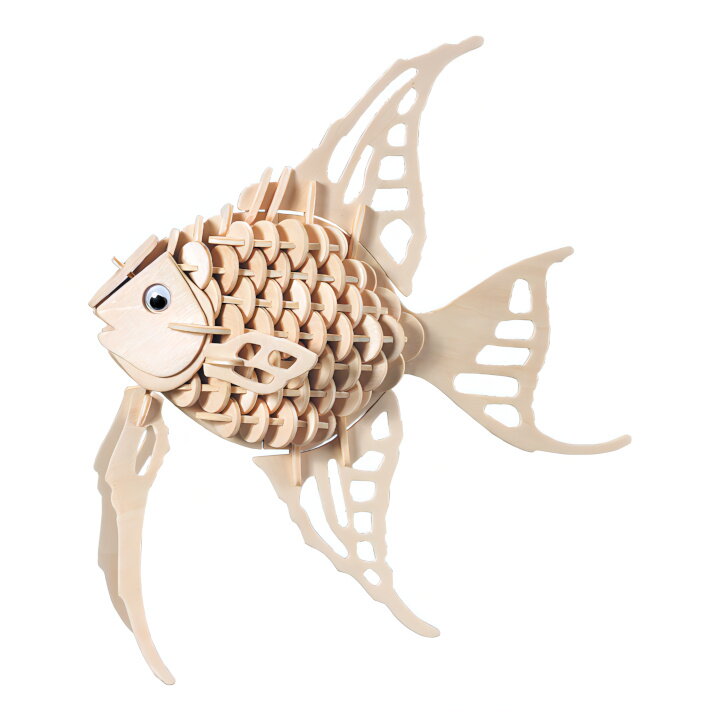 Woodcraft Drevené 3D puzzle Zlatá rybka H010