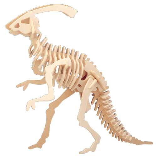Woodcraft Drevené 3D puzzle Malý Parasaurolophus J003