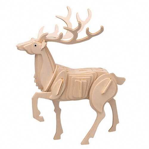 Woodcraft Drevené 3D puzzle Jeleň M031