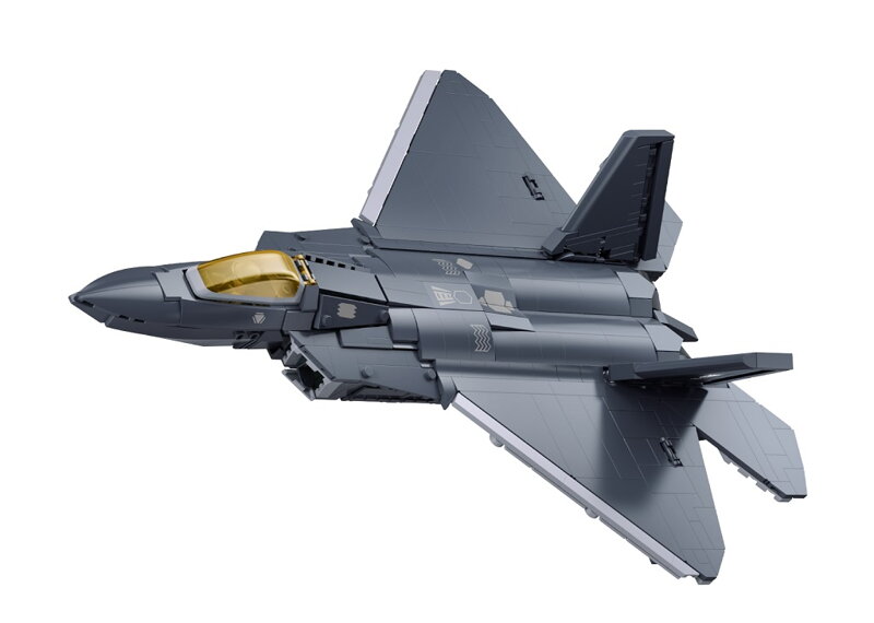 Sluban Model Bricks M38-B1613 Stíhacie lietadlo F-22 Raptor v mierke 1:44