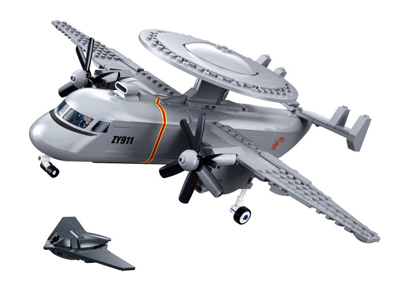 Sluban Army M38-B1615 Radarové lietadlo KJ-600 v mierke 1:55