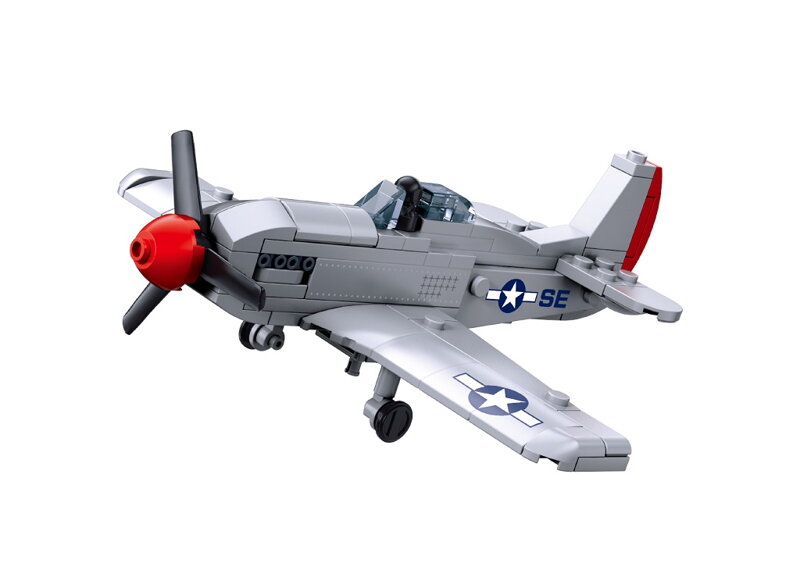 Sluban Model Bricks M38-B1617A Stíhacie lietadlo P-51D Mustang v mierke 1:72