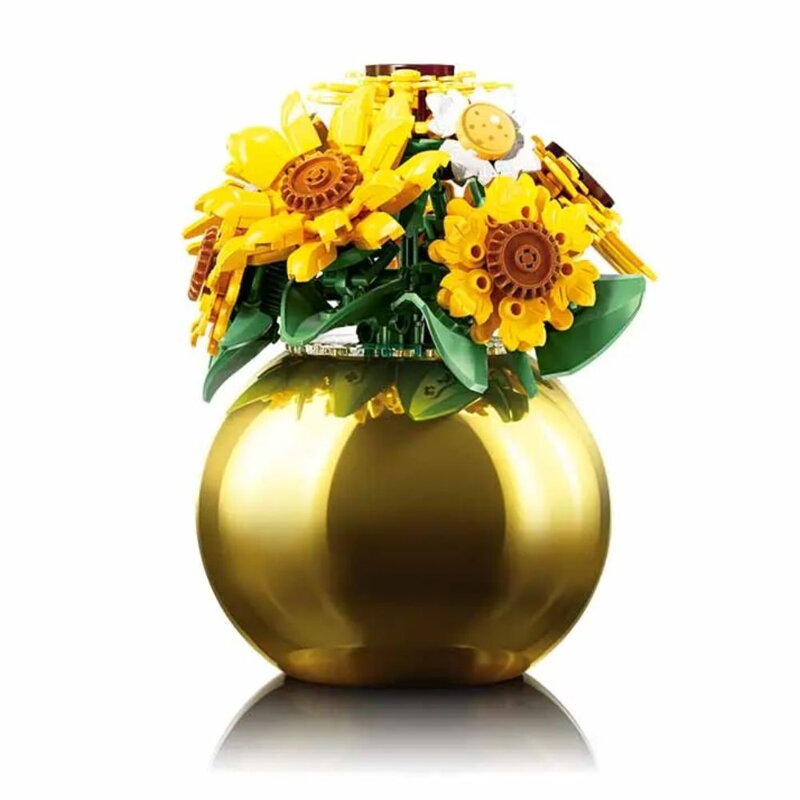 Sluban Flowers M38-P8062 Kytica slnečníc a margarét vo váze