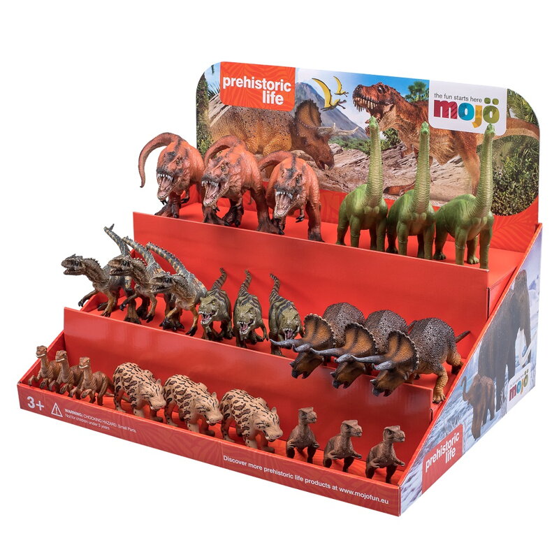 Mojo Kartónový displej Prehistorické zvieratá