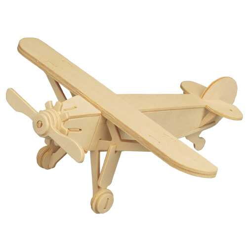Woodcraft Drevené 3D puzzle Lietadlo jednoduché P073