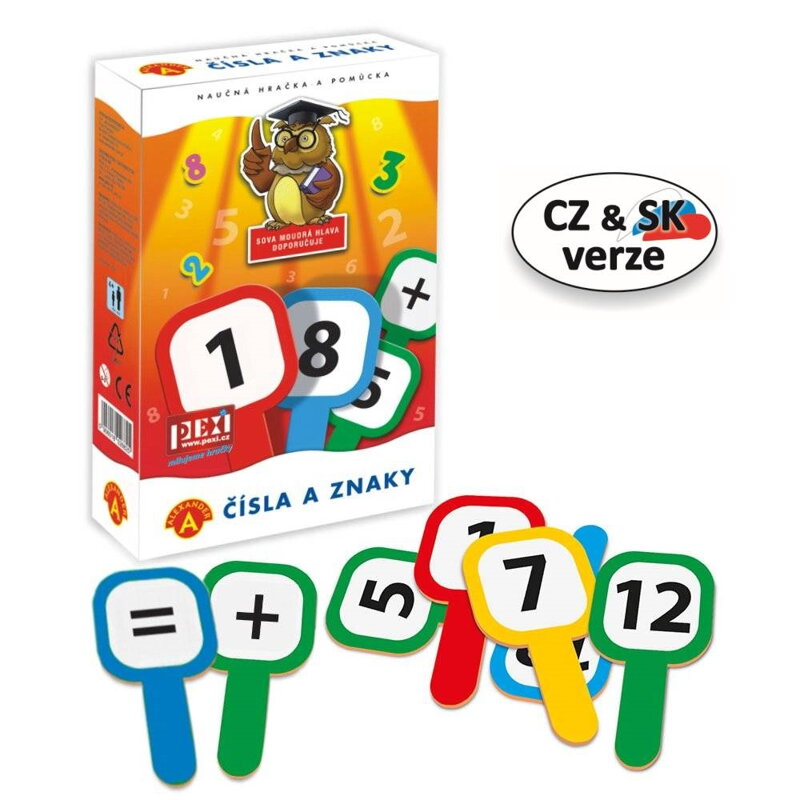 Pexi Čísla a znaky - ceduľky