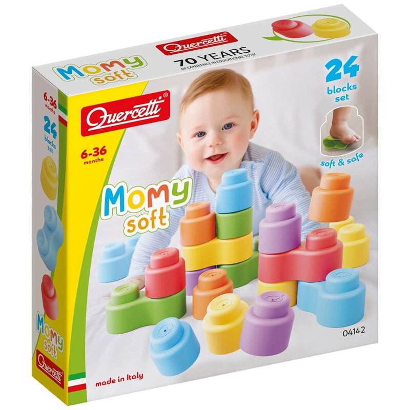 Quercetti Stavebnica Momy Soft 24 ks