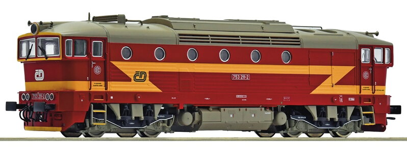 Roco Dieselová lokomotíva 753 211-2 ČD Brejlovec - 7300088