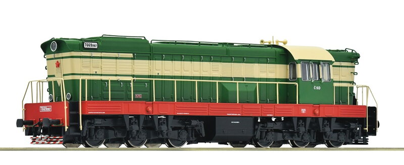 Roco Dieselová lokomotíva T 669.0107 ČSD IV digitálna - 7310012
