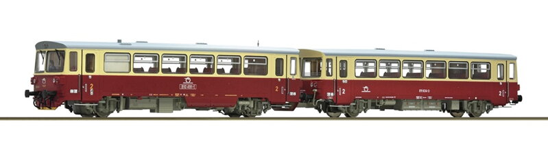 Roco Dieselový motorový vozeň 810 491-1 s prípojným vozňom ZSSK - 7700023