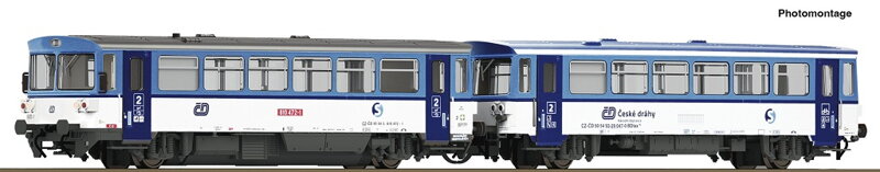 Roco Dieselové motorové vozidlo 810 472-1 s prípojným vozidlom BDtax ČD - 7780004