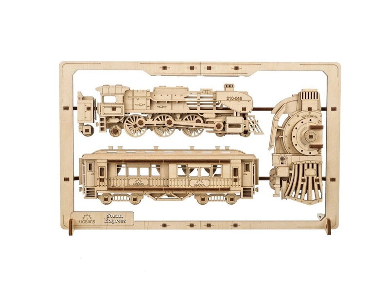 Ugears 2,5D drevené mechanické puzzle Steam Express