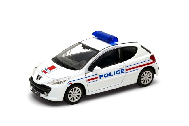 Welly Peugeot 207 model 1:34 Police