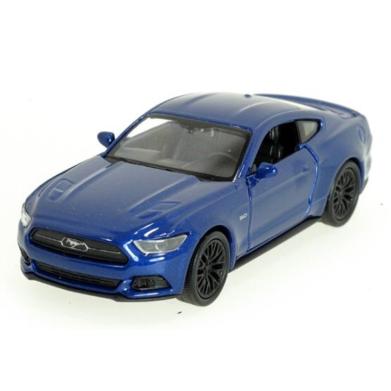 Welly Ford Mustang GT (2015) model 1:34 modrý