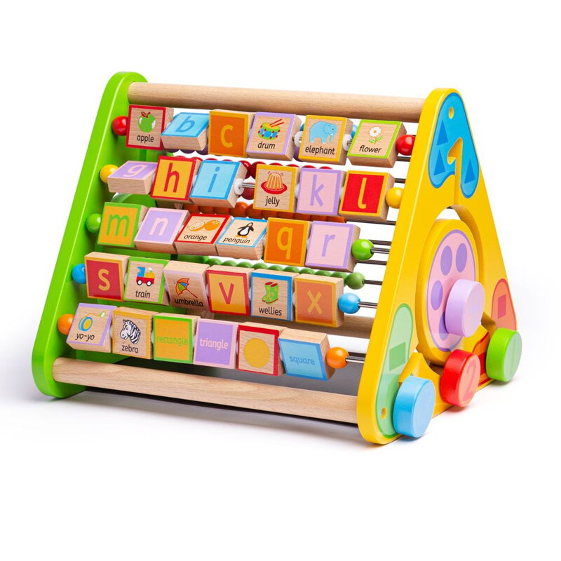 Bigjigs Toys Aktívny trojuholník s angličtinou
