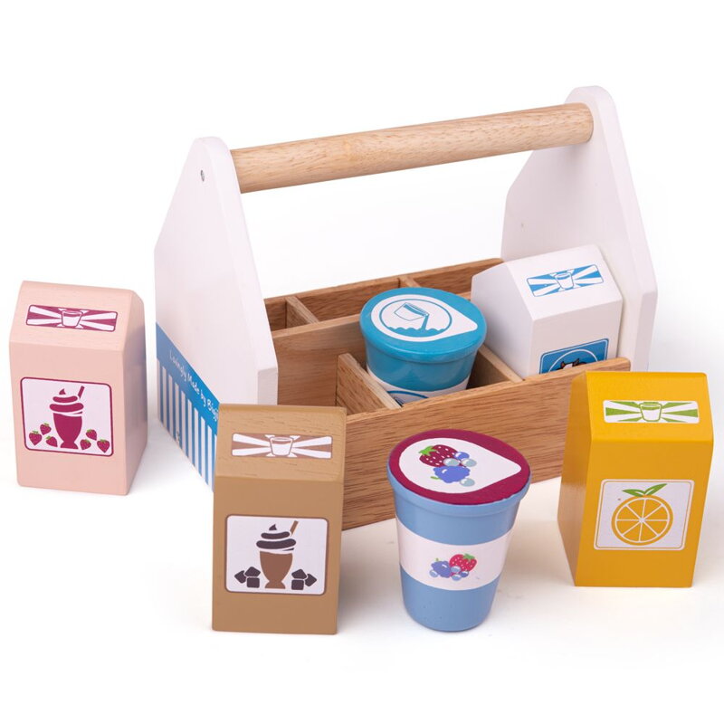 Bigjigs Toys Drevené potraviny v prepravke