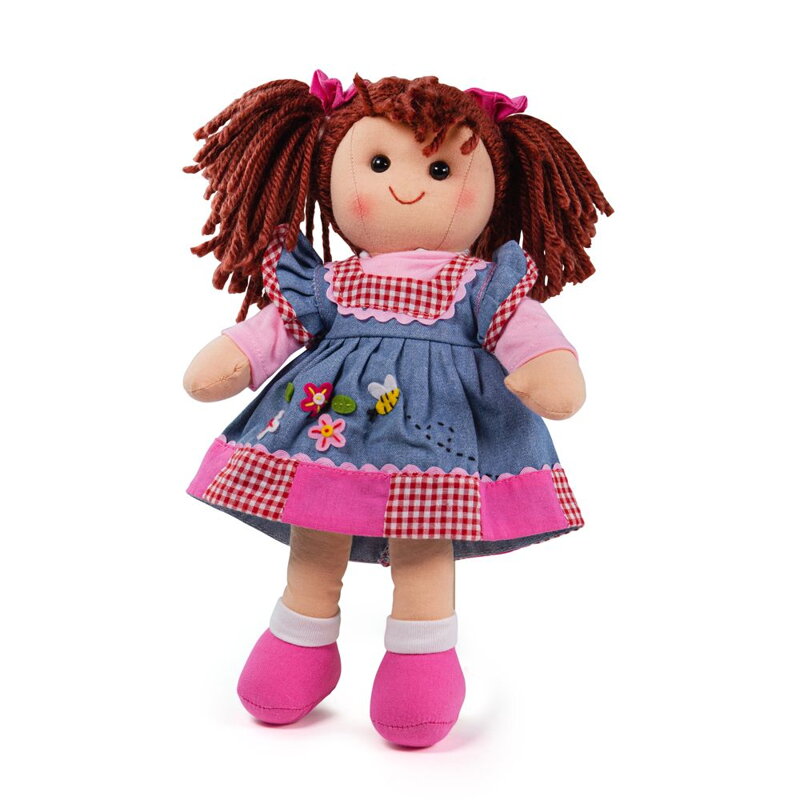 Bigjigs Toys Látková bábika Melody - 34 cm