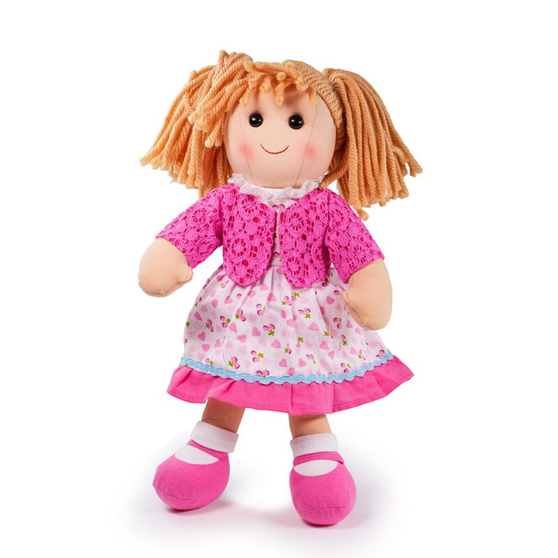 Bigjigs Toys Látková bábika Becky - 38 cm