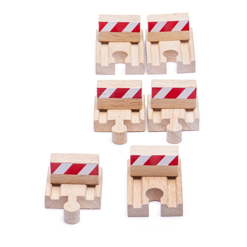 Bigjigs Rail Drevené koľaje Nárazníky 6 ks
