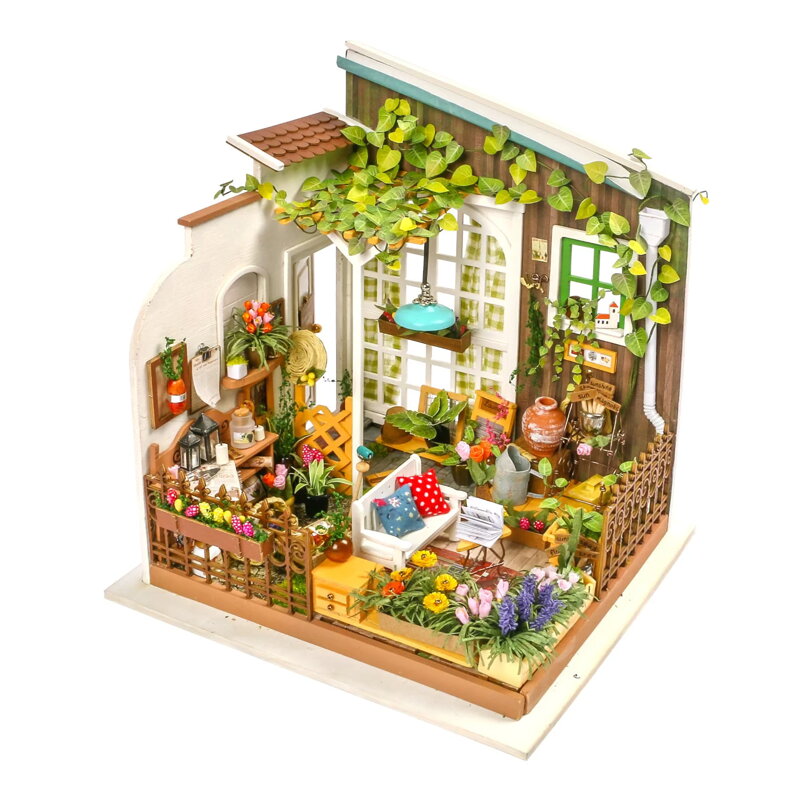 RoboTime Drevené 3D puzzle Miniatúra Záhradná terasa DG108
