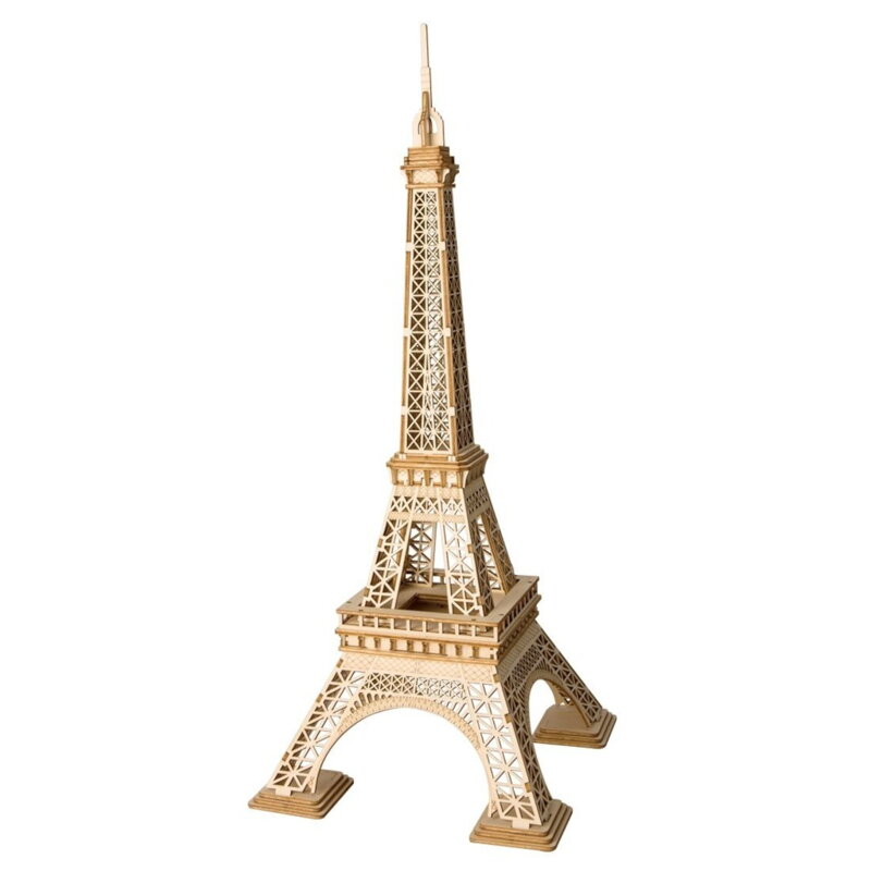 RoboTime Drevené 3D puzzle Eiffelova veža 122 ks