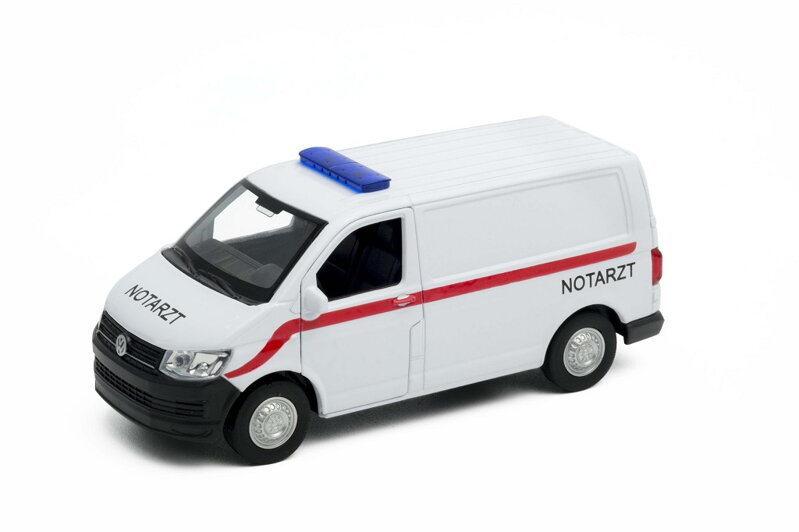 Welly Volkswagen Transporter T6 VAN 1:34 NOTARZT