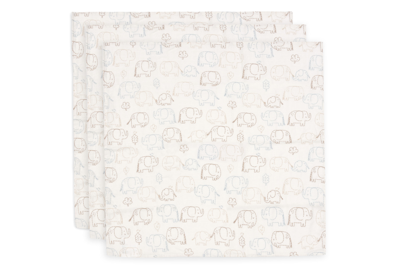 Plienky 3 ks 70x70 cm Elephant Tales