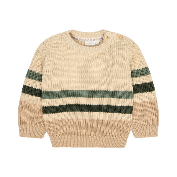 Svetrík pletený Warm Taupe veľ. 80